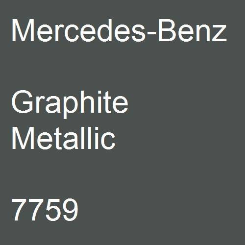 Mercedes-Benz, Graphite Metallic, 7759.